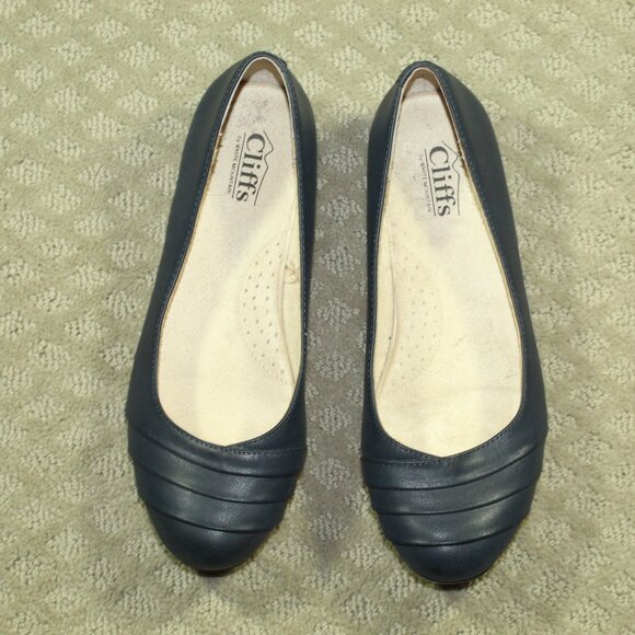 Cliffs By White Mountain Womens Navy Clara Casual Ballet Flats  8.5W NWOB New - Picture 2 of 6